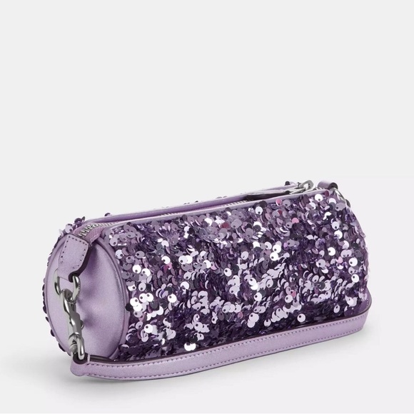 ๐2X HOST PICK๐COACH ๐ Nolita Barrel Bag Silver/Lilac.Beautiful bag perfect size! - Picture 2 of 7